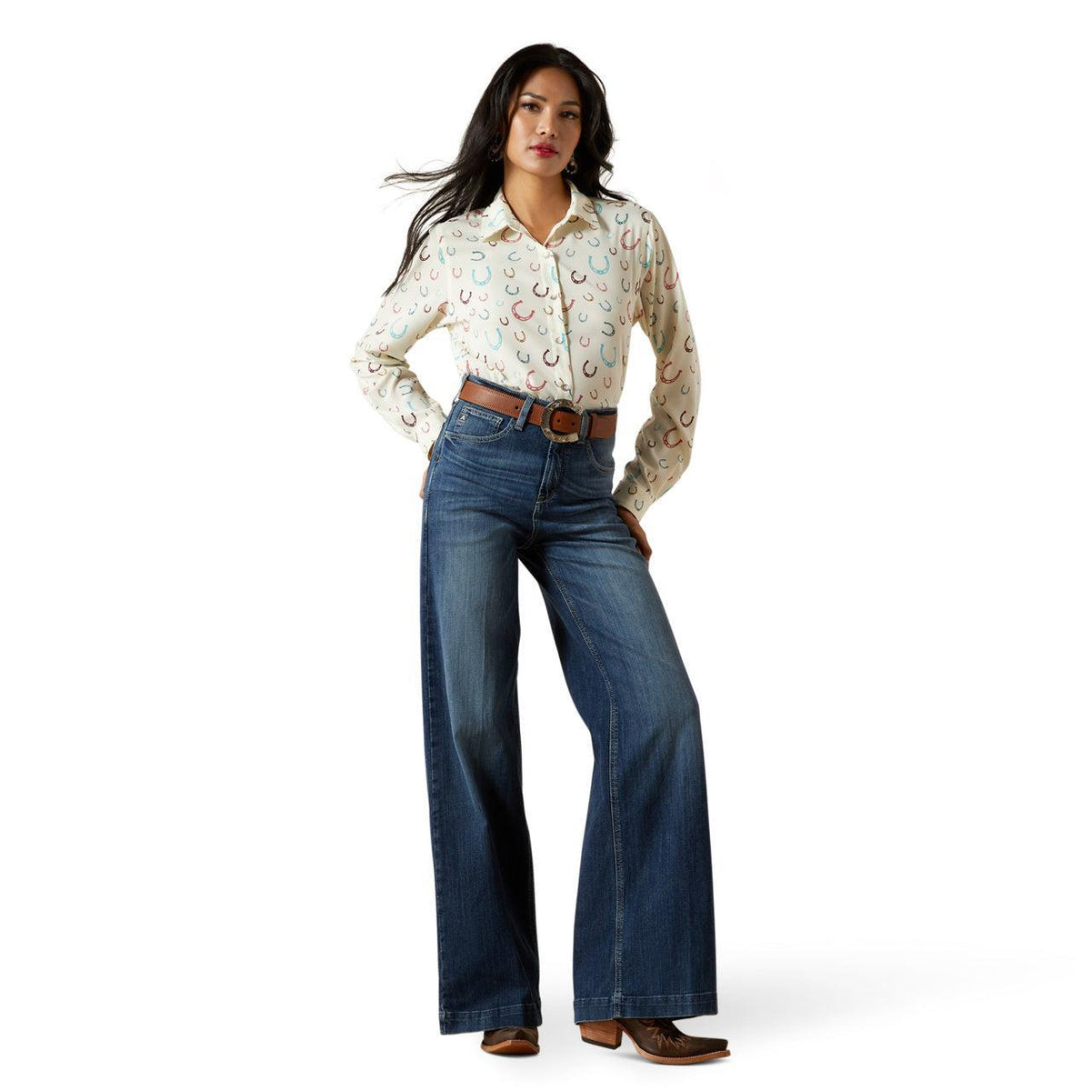 WOMENS Ariat Ultra High Rise Rosalie Wide Leg Jean