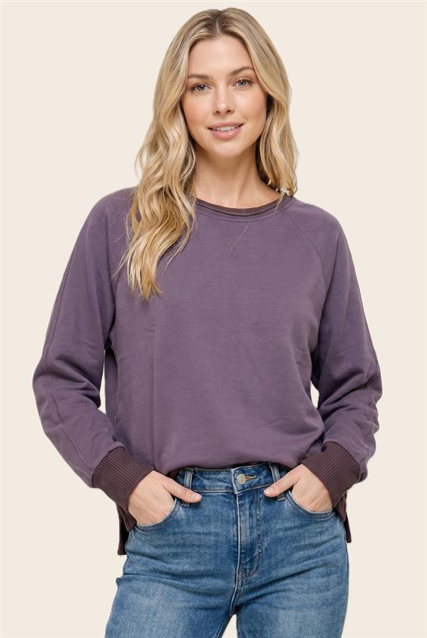 Dusty purple crewneck sweatshirt 