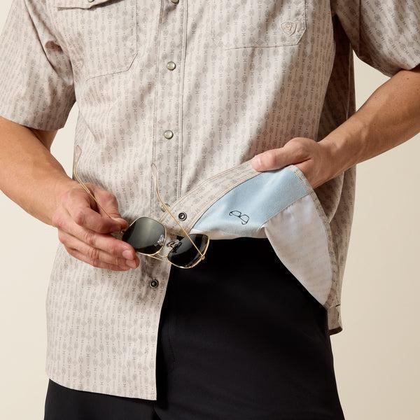 Beige patterned shirt