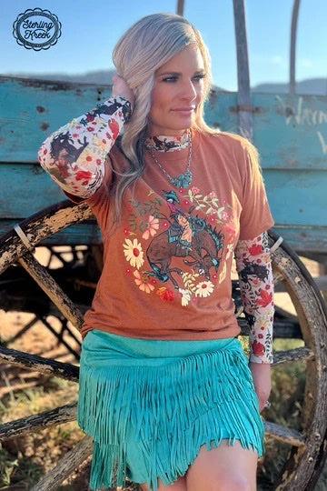 SOMEWHERE SOUTH BRONC TEE