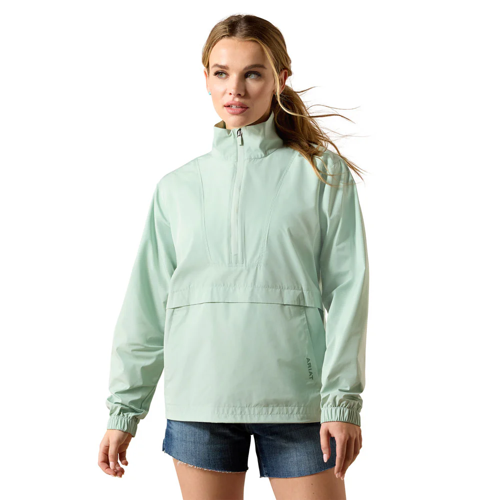 Ariat Women's Whisper Pullover Jacket in Silt Green.