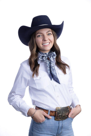 100% Silk Twilly Paisley Scarf