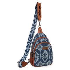 Wrangler Southwestern Print Small Canvas Sling Bag