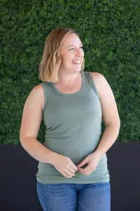 Green tank top 