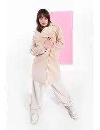 LADIES WOVEN LONG COAT