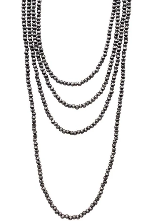 MULTI LAYERED TINY WESTERN NAVAJO PEARL NECKLACE
