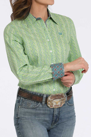 Cinch Women's Geometric Print Button-Down Western Shirt