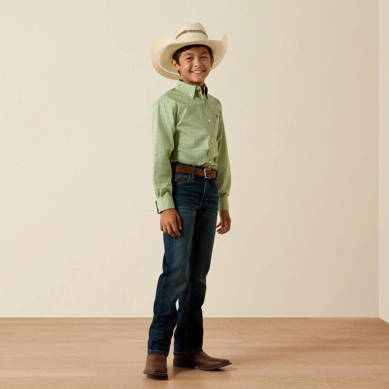 Ariat Boys Smitty Shirt Loden Frost Abstract Print
