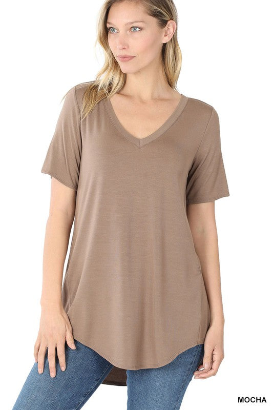 rayon v neck t shirts